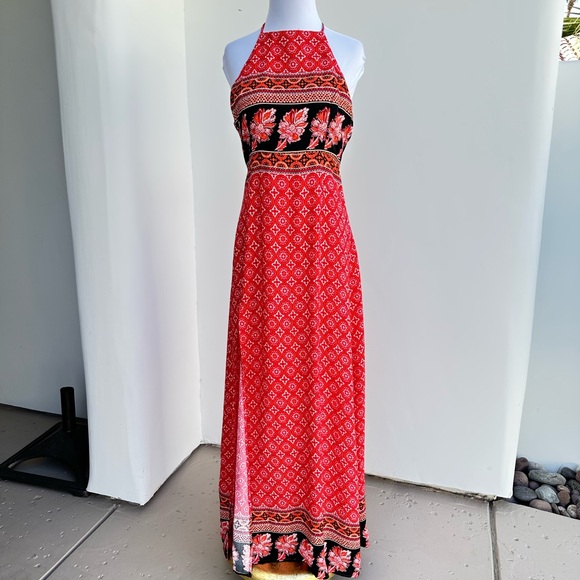 MinkPink Halter Slit Dress - Picture 1 of 4